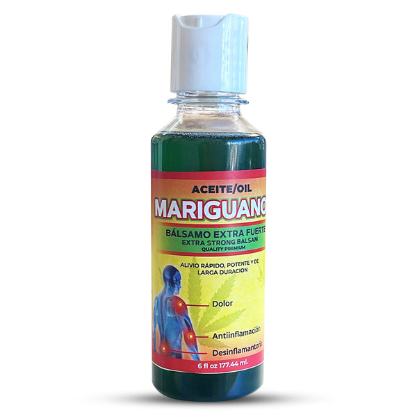 Mariguanol Oil Aceite 6 oz. Original Balsamo Extra Fuerte Alivia Dolor Muscular