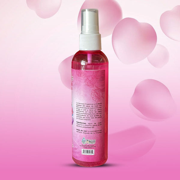 Rose Water Agua de Rosas con Sábila 4 oz. 118 ml. Tónico Facial 100% Natural