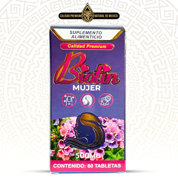 Suplemento Biotin Mujer La Mejor Vitamina Ultra Biotina Cabello, Piel y Uñas