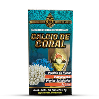 Calcio de Coral Suplemento 60 Caplets 1 g.