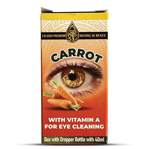 Gotas de Zanahoria con Vitamina A Liempieza de Ojos 40ml Extra Grande Carrot Drops