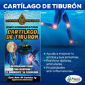 Cartílago de Tiburón Suplemento 60 Tabs. 500 mg. Shark Cartilage