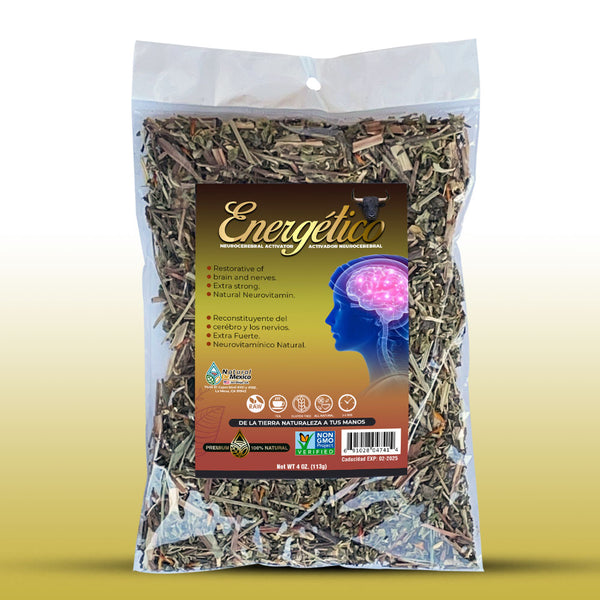 Compuesto Herbal Energético 4 oz. 113gr. Energía Mental con Plantas Medicinales