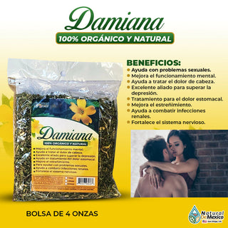 Damiana Leaf Hierba Tea 4 oz-113g. Leaf Turnera Diffusa