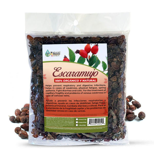 Dried Rosehip Herb Tea 4 oz. 113 grams Whole Organic Fruits