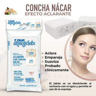 3 Esponjabones Concha Nacar