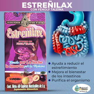 Estreñilax Suplemento 60 Capletas Ayuda a Reducir el Estreñimiento