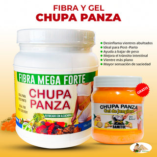 Chupa Panza Fibra Mega Forte Jengibre + Alcachofa