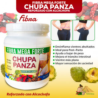 Chupa Panza Fibra Mega Forte Jengibre + Alcachofa