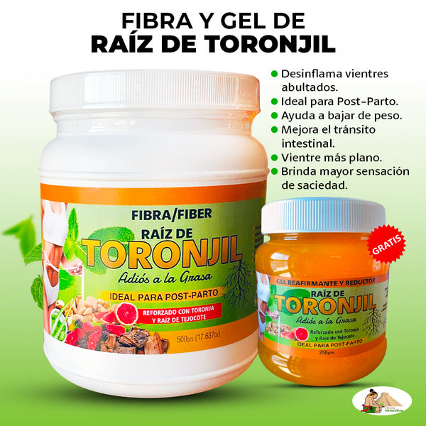 Fibra Raíz de Toronjil Super Reforzada Quema Grasa + Raíz de Tejocote