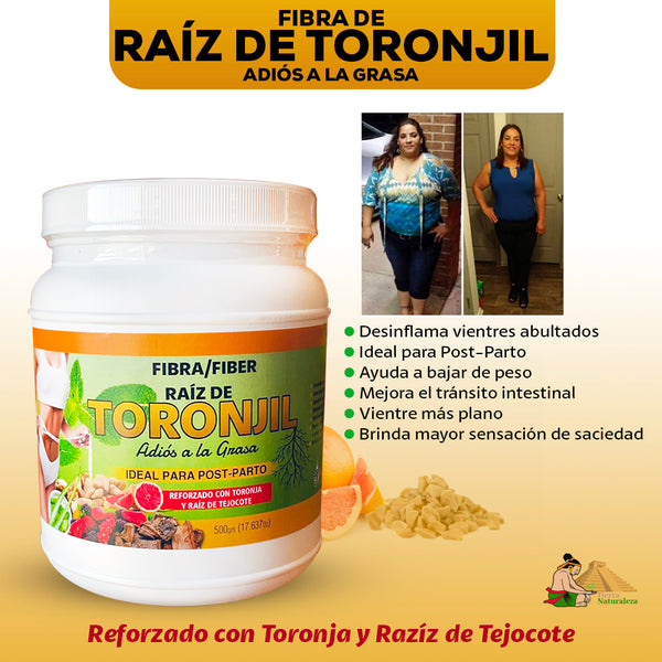 Fibra Raíz de Toronjil Super Reforzada Quema Grasa + Raíz de Tejocote