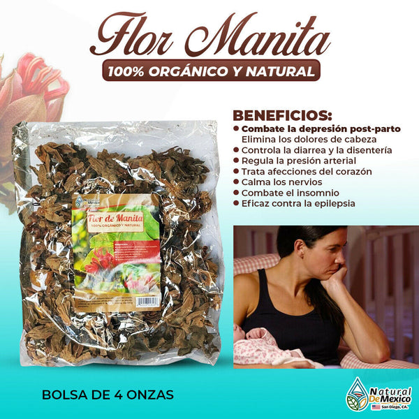 Flor de Manita 4 oz. 113 gr. Hierba Tea