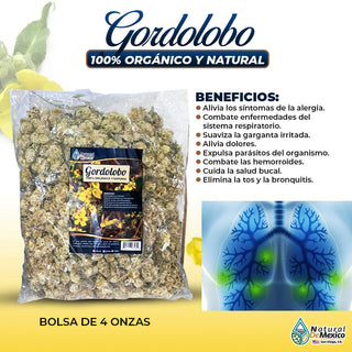 Gordolobo Tea (mullein flower) 4 oz. 113gr. 100% Natural Infusion