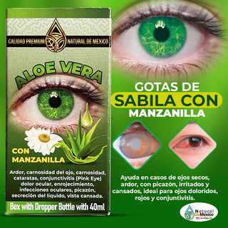 Gotas de Sabila Aloe Vera con Manzanilla 40ml Extra Grande