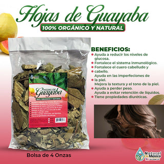 Hojas de Guayaba Hierba Tea 4 oz. 113 g.