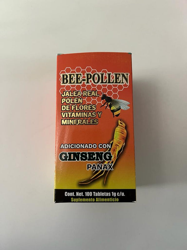 Suplemento Alimenticio Bee- Pollen Adicionado con Ginseng Panax 100 Tabletas