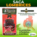 Saca Lombrices Suplemento Alimenticio 100 Tabs. 500 mg. Lombrices Parásitos y Amebas