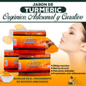 Jabon en Barra de Cúrcuma Turmeric Bar Soap Para Acné Pack de 3