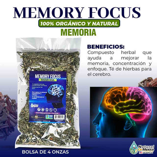 Memoria Compuesto Herbal 4 oz. 113 gr. Mezcla de Plantas para el Cerebro
