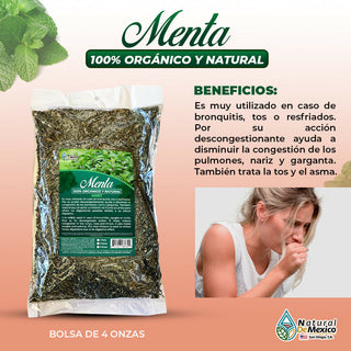 Hojas de Menta Mint Leaves 4 oz. 113 gr. Té de Menta Mexican Herb