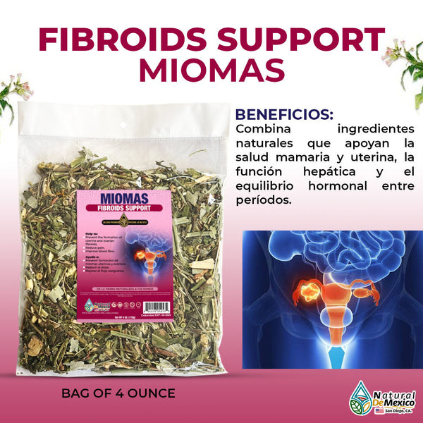 Compuesto Herbal Miomas 4 Oz Miomas Ovaricos y Uterinos