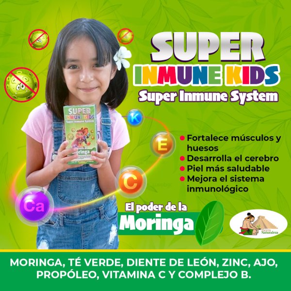 Super Inmune Kids Moringa para Aumentar Defensas en los Niños