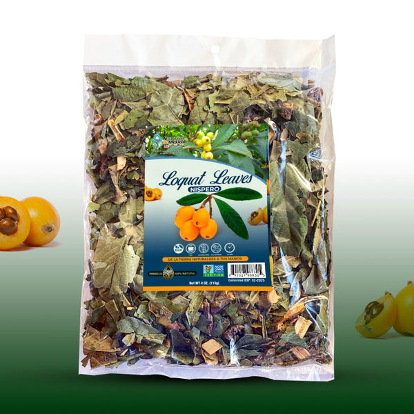 Hojas de Níspero Herbal Tea 4 oz-113g Loquat Leaves