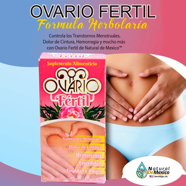 Ovario Fértil Natural de Mexico 60 Caps. 500 mg.