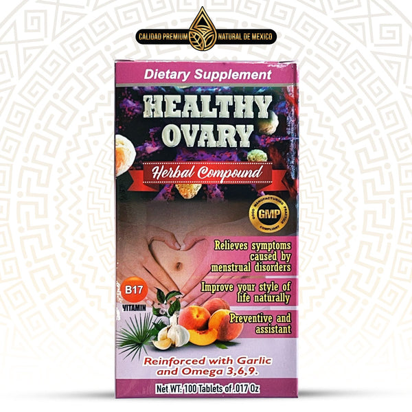 Suplemento Ovario Saludable Reforzado con Ajo y Omega 3, 6, 9