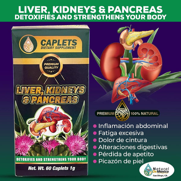 Liver Kidneys & Pancreas Supplement Liver Kidneys & Pancreas Supplement 60 Caplets