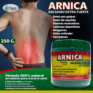 Arnica Gel Tapa Verde Pain Relieving Gel 250 gr. Arnica Ointment Balm Extra Strong Green Cover