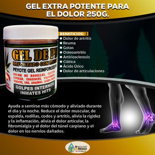 Extra Powerful Super Reinforced Peyote Gel 250 Gr. Ointment for Back Pain