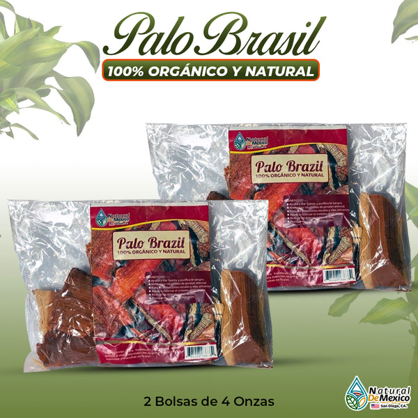 Palo Brasil Herbal Tea 8 oz-227g. (2/4 oz) Herb Raw From Mexico