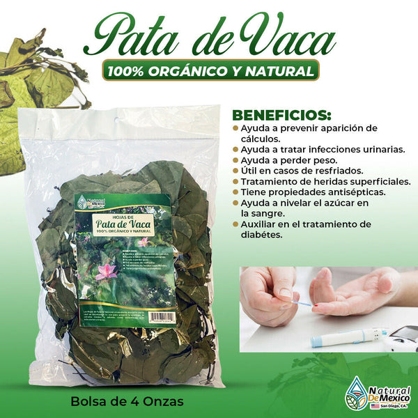 Hojas de Pata de Vaca 4 oz. 113 gr. Cow´s Foot Leaf