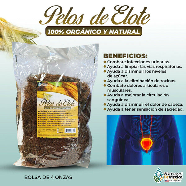 Pelos de Elote Herb Tea 4 oz. 113 gr. Corn Silk Barbas de Elote