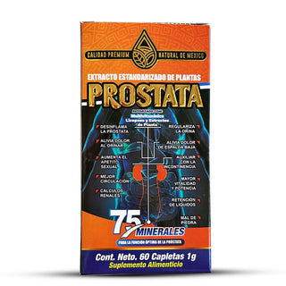 Próstata Suplemento Natural 60 Tabs. Multivitaminicos y Extractos de Plantas Salud Prostática