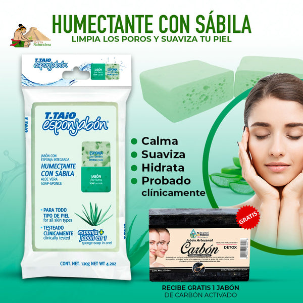 Esponjabón Sábila Humectante T.TAiO