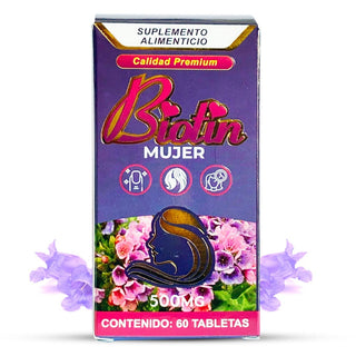 Biotin Mujer Suplemento Natural 60 Tabs. Salud para el Cabello, Uñas y la Piel