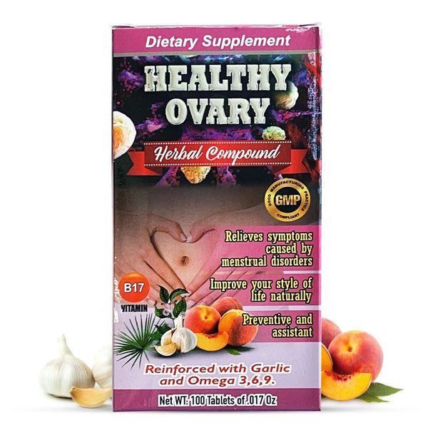 Suplemento Ovario Saludable Reforzado con Ajo y Omega 3, 6, 9
