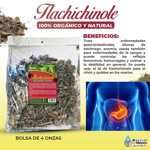 Tlachichinole Te 4 oz. 113 gr. Ovariton Tochomitillo Mexican Herb Tea
