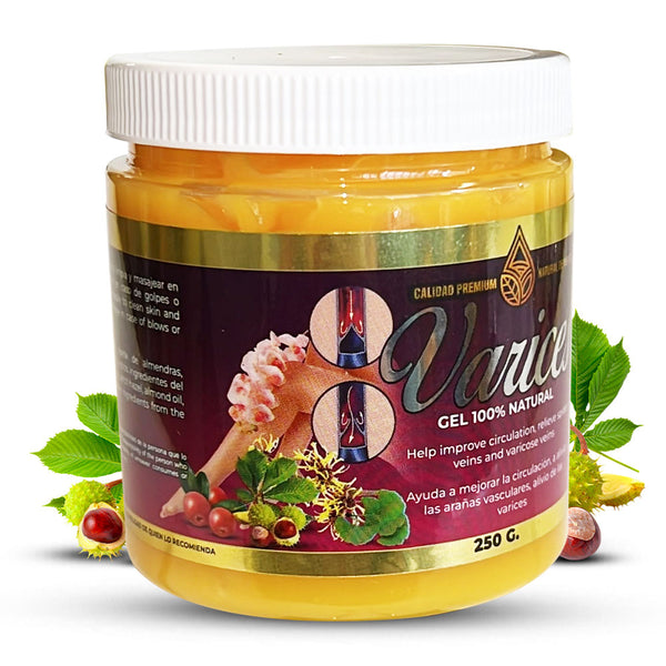 Gel para Varices Extra Fuerte 250 Gr Mejora la Circulacion y Alivia las Varices