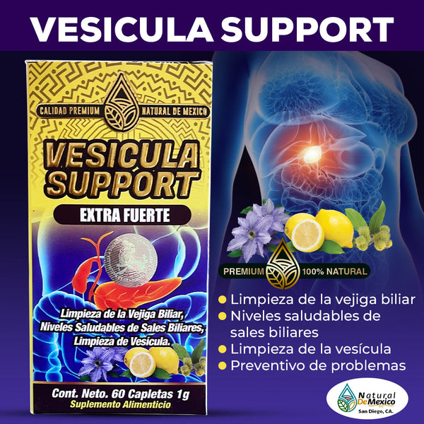 Suplemento Vesicula Support 60 Capletas