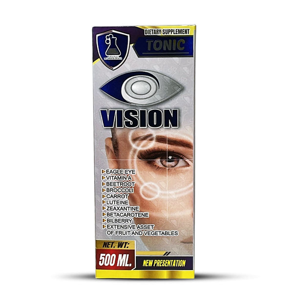 Vision Dietary Supplement Tonic 500 ml. New Presentation Vitamins for the Eyes