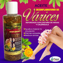 Aceite Oil Para Varices 6 Oz. Desinflamatorio