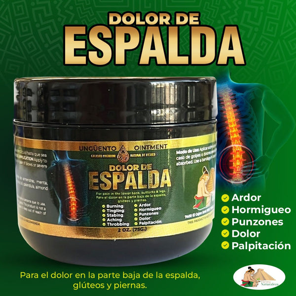 5 Piezas Unguento Dolor De Espalda 2 Oz.