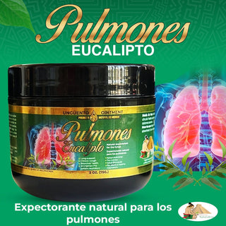 5 Pack Unguento Pulmones Eucalipto Expectorante Pulmonar Natural 2 Oz.