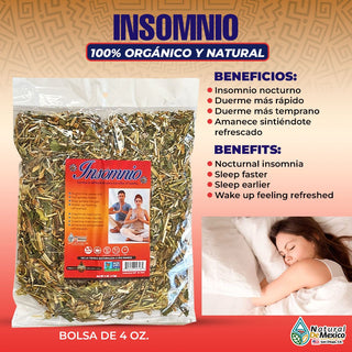 Compuesto Herbal Insomnio Insomnia Tea Duerme Mas Rapido Descansa Mas 4 Oz