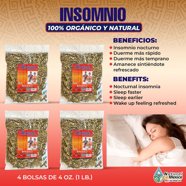 Compuesto Herbal Insomnio Insomnia Tea Duerme Mas Rapido Descansa Mas 4 / 4 Oz