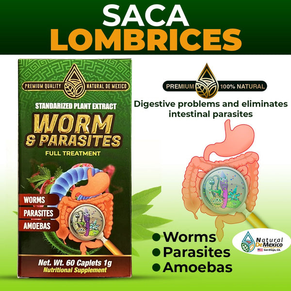 Suplemento Lombrices Y Parasitos Ayuda con Problemas Intestinales y Parasitos