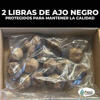 Ajo Negro 2 Libras 17 Cabezas de Ajo Negro Aproximadamente 100% Fresco